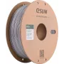 eSUN PETG+ 3D spausdintuvo kaitinamoji gija 1,75 mm sidabrinė 1 kg popierinė ritė PETG+175S1P1