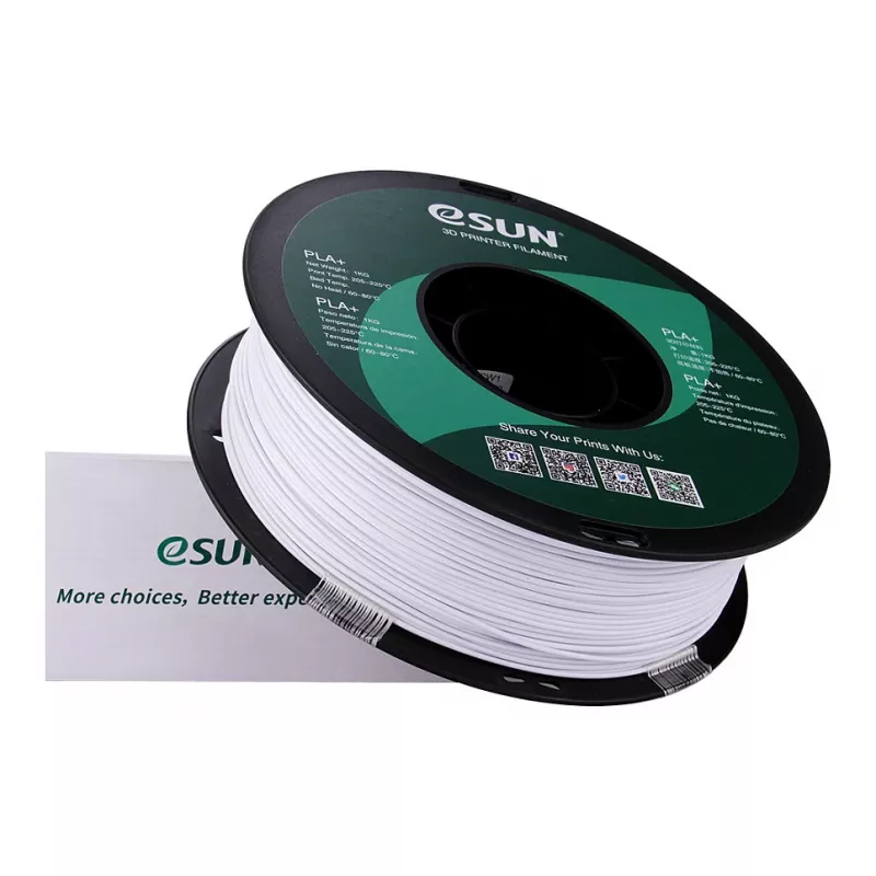 ESUN PLA+ 1,75 mm šaltai baltas 1 kg 3D spausdintuvo filamentas