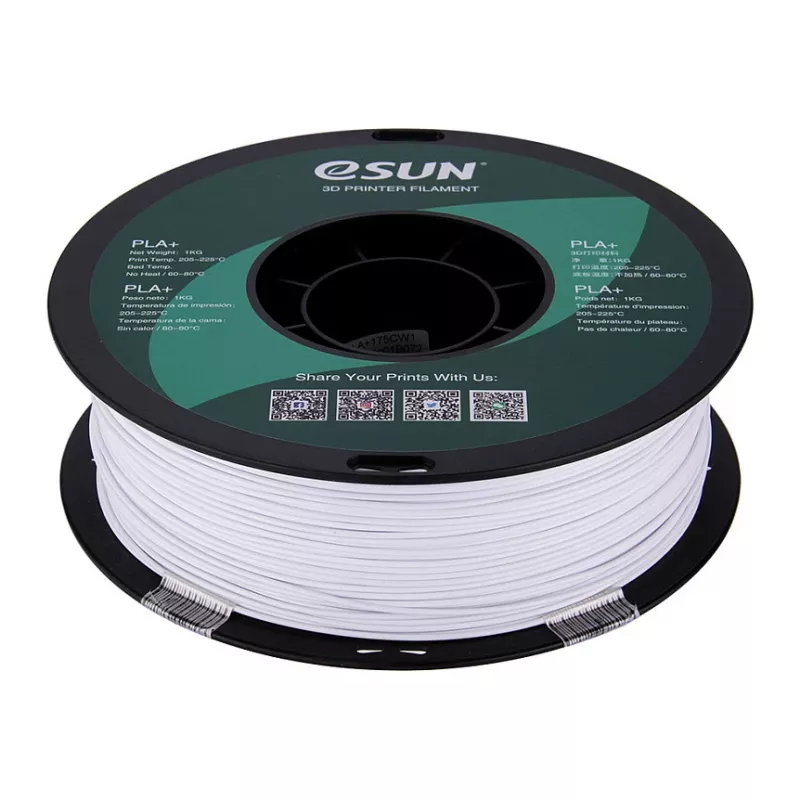 ESUN PLA+ 1,75 mm šaltai baltas 1 kg 3D spausdintuvo filamentas