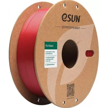 eSUN PLA BASIC 1,75 mm ugnies raudonos spalvos 1 kg 3D spausdintuvo kaitinamoji medžiaga PLA-BASIC175O-FR1P1