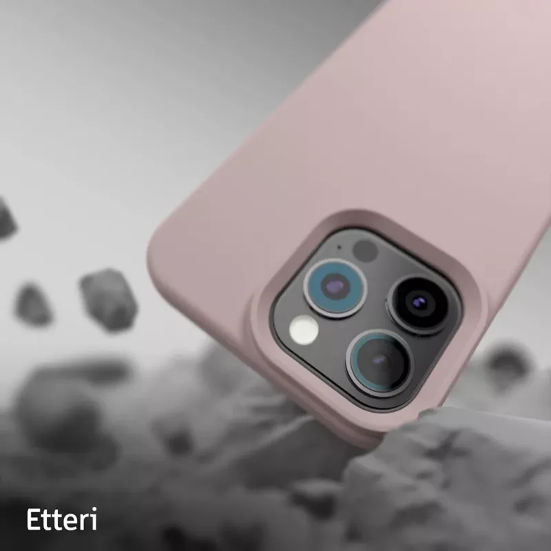 ETTERI Silicone Mag Case, skirtas iPhone 16 Pro 6,3 colio, šviesiai rožinė