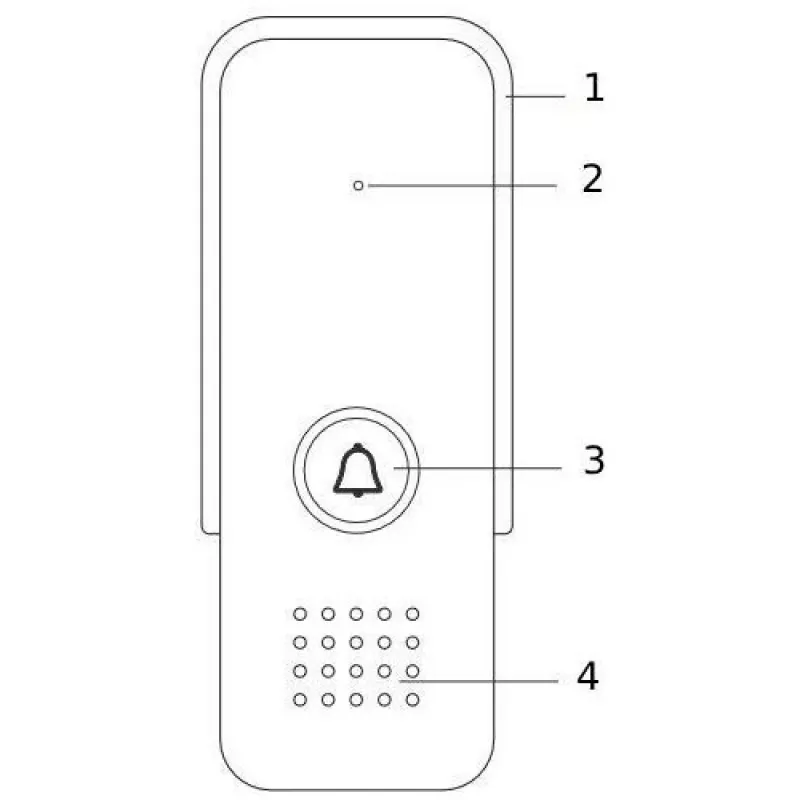 EURA ADP-24A3 White 2-Wire Audio Intercom System