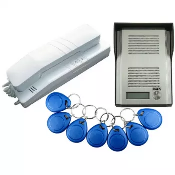 EURA ADP-41A3 Vieno namo garso domofono sistema su RFID skaitytuvu (RL-3203ID)