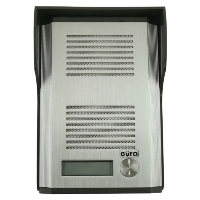 EURA ADP-44A3 (RL-3203D) Audio domofono sistema - 2 laidai, vieno namo, baltas vidaus įrenginys, sidabrinis lauko skydelis