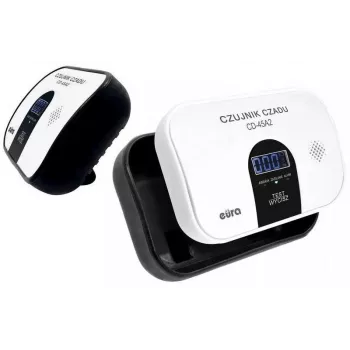 EURA CD-45A2 Laisvai pastatomas anglies monoksido detektorius, maitinamas baterijomis, LCD ekranu