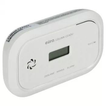 EURA CD-72A2/B Anglies monoksido detektorius su LCD ekranu, elektrocheminis jutiklis, 85 dB signalizacija, sertifikuotas pagal EN 50291-1