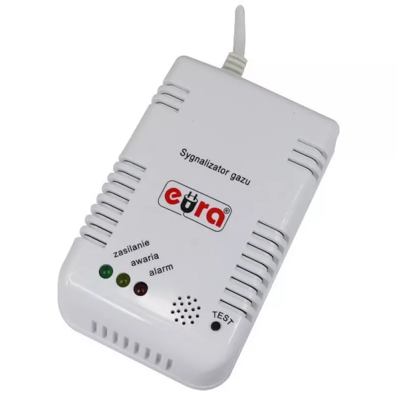 EURA GD-00A2 (GS-860) Gamtinių dujų ir LPG dujų jutiklis 230V AC