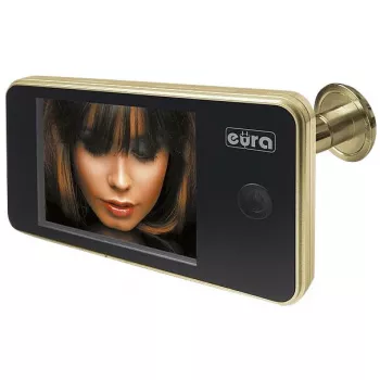 EURA VDP-01C1 ERIS Skaitmeninis durų žiūronas 3,2 inch LCD Auksinis