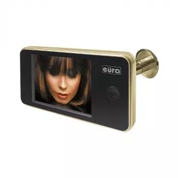 EURA VDP-01C1 ERIS Skaitmeninis durų žiūronas 3,2 inch LCD Auksinis