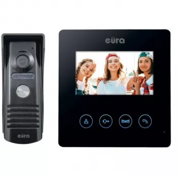 Eura Video Intercom EURA VDP-52A3ATIRA Black