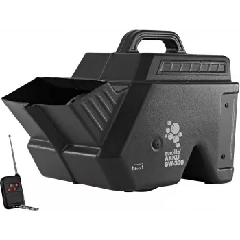 EUROLITE AKKU BW-300 Baterijomis maitinamas burbulų aparatas su belaidžiu pulteliu, 1,5 l talpa, juodas 51705131