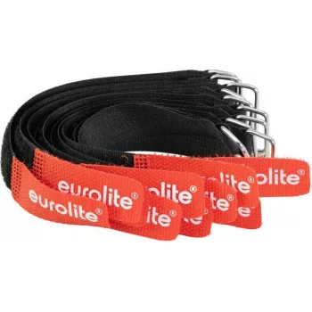 EUROLITE AW-20 lipniosios juostelės 20x180mm juodos/raudonos, 10 vnt.