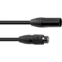 EUROLITE DMX kabelis SEC-1 IP65 3 kontaktų XLR 10 m juodas lauko