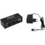 EUROLITE DXT-ME PRO DMX sujungėjas 2x3-pin XLR įėjimas į 1x3-pin XLR išėjimas, HTP/LTP/Merge režimai, 512 kanalų, metalinis korpusas, 9-12V DC 70064868