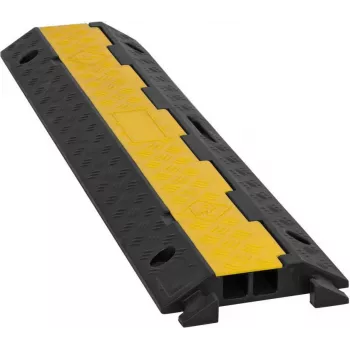 EUROLITE KB-2A kabelių tiltas 2 kanalų 98x24x4,5 cm juodas/geltonas, laikomoji galia 5000 kg