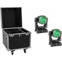 EUROLITE rinkinys 2x LED IP TMH-W285 Hypno Moving-Head Wash IP65 + Flightcase su ratais