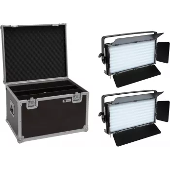 EUROLITE rinkinys 2x LED PLL-480 QCL panelė + dėklas 20000932