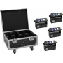 EUROLITE rinkinys 4x AKKU MBT-3 Spot MK2 LED prožektorius + Flightcase su ratukais ir įkrovimo funkcija