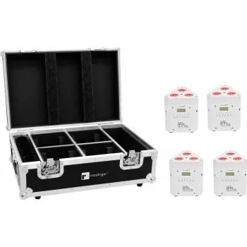 EUROLITE rinkinys 4x AKKU TL-3 TCL balti + įkrovimo dėklas 20000650