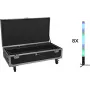 EUROLITE rinkinys 8x AKKU IP Pixel Tube 360° PRO CRMX + Flightcase su ratukais ir įkrovimu