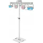 EUROLITE rinkinys LED KLS Laser Bar FX šviesos rinkinys baltas + BPS-2 garsiakalbio stovas baltas 20000920