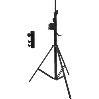 EUROLITE STT-400/85 švaistiklinio stovo rinkinys su STV3529 ilguoju adapteriu, TÜV/GS sertifikuotas, juodas 20000328