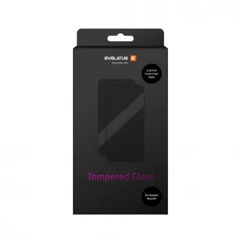 Evelatus 2.5D Full Cover Japan Glue Glass Anti-Static Screen Protector, skirtas Huawei Nova 8i
