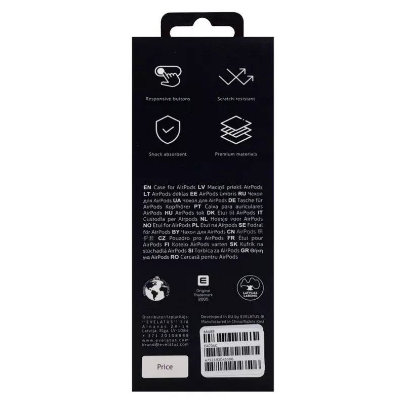 Evelatus Apple AirPods Case EAC04 Coral
