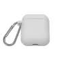 EVELATUS Apple AirPods Case EAC04 White - Silikoninis apsauginis dangtelis, skirtas AirPods 1 ir 2 kartoms