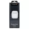 EVELATUS Apple AirPods Case EAC05 White - Silikoninis apsauginis dangtelis su karabinu