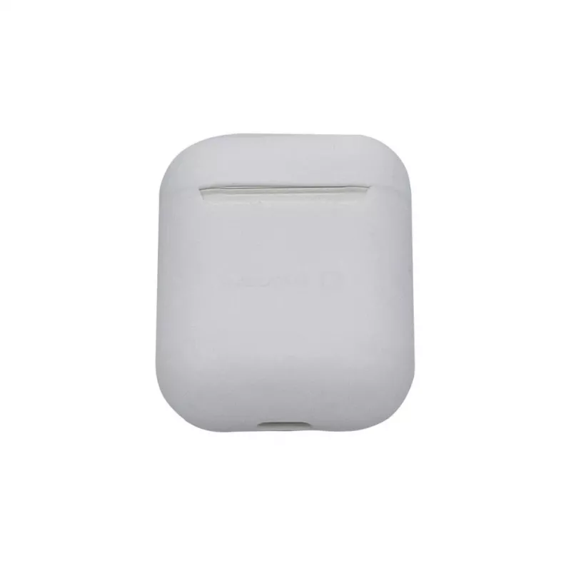 EVELATUS Apple AirPods Case EAC05 White - Silikoninis apsauginis dangtelis su karabinu