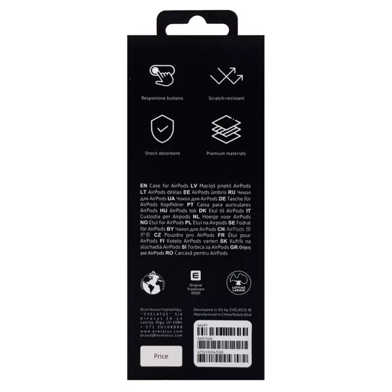 Evelatus Apple AirPods Pro Dėklas EAC04 Mėlynas
