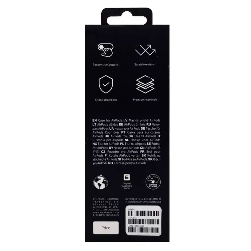 Evelatus Apple AirPods Pro dėklas EAC04 Coral