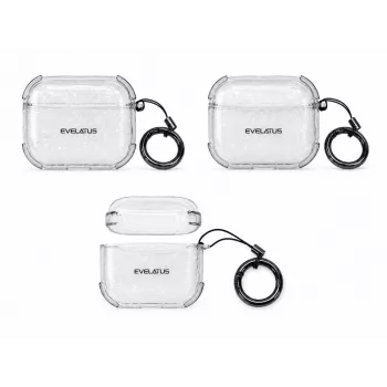 Evelatus Apple AirPods Pro TPU apsauginis dėklas Shine permatomas