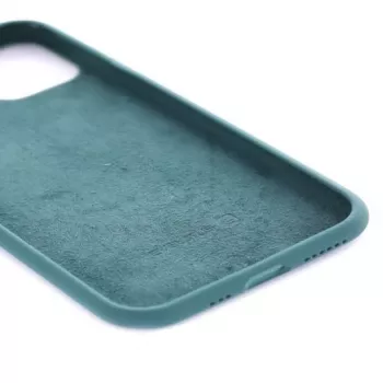 Evelatus Apple iPhone 11 Premium minkšto prisilietimo silikoninis dėklas, pušų žalia