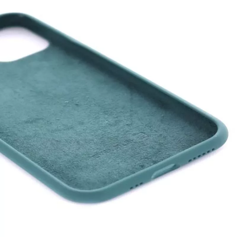 Evelatus Apple iPhone 11 Premium minkšto prisilietimo silikoninis dėklas, pušų žalia