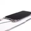 Evelatus Apple iPhone 11 Pro Max Silikoninis permatomas su karoliuko TPU dirželiu sidabrinis