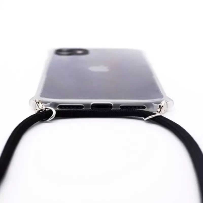 Evelatus Apple iPhone 11 Pro Silikoninis Skaidrus su Kaklo Dirželiu TPU Juosta Skaidrus