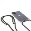 Evelatus Apple iPhone 11 Silikoninis Skaidrus Dėklas su Kaklo Dirželiu TPU Juosta Skaidrus