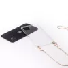 Evelatus Apple iPhone 11 Silikoninis Skaidrus Su Kaklo Dirželiu TPU Auksinis