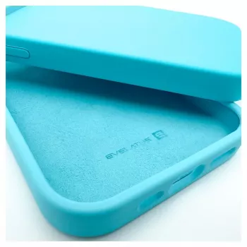 Evelatus Apple iPhone 12/12 Pro Premium minkštas silikoninis dėklas dangaus mėlynas