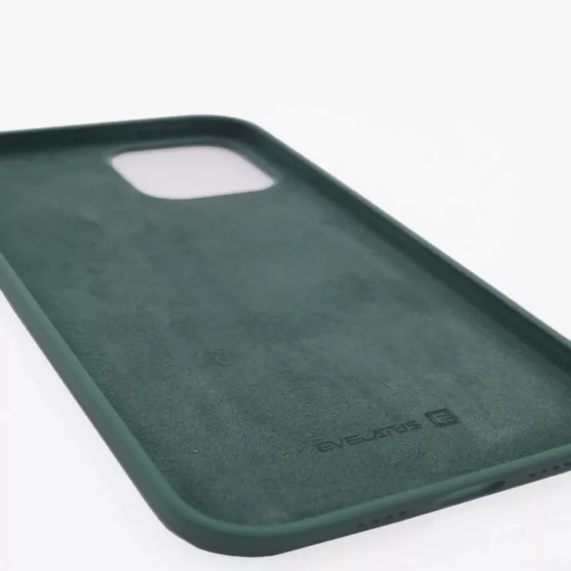 Evelatus Apple iPhone 12 Pro Max Premium Soft Touch silikoninis dėklas Pušų žalia