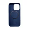 Evelatus Apple iPhone 14 Pro Premium MagSafe minkšto prisilietimo silikoninis dėklas Midnayt Blue