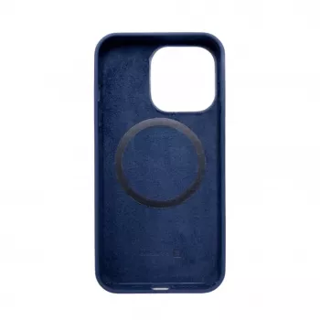 Evelatus Apple iPhone 14 Pro Premium MagSafe minkšto prisilietimo silikoninis dėklas Midnayt Blue