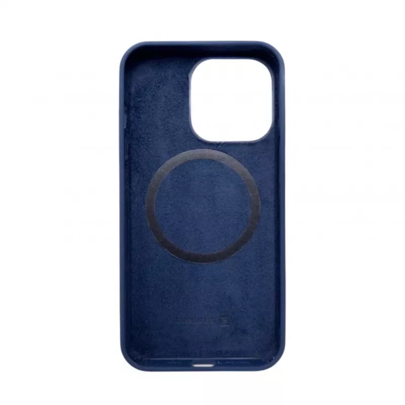 Evelatus Apple iPhone 14 Pro Premium MagSafe minkšto prisilietimo silikoninis dėklas Midnayt Blue