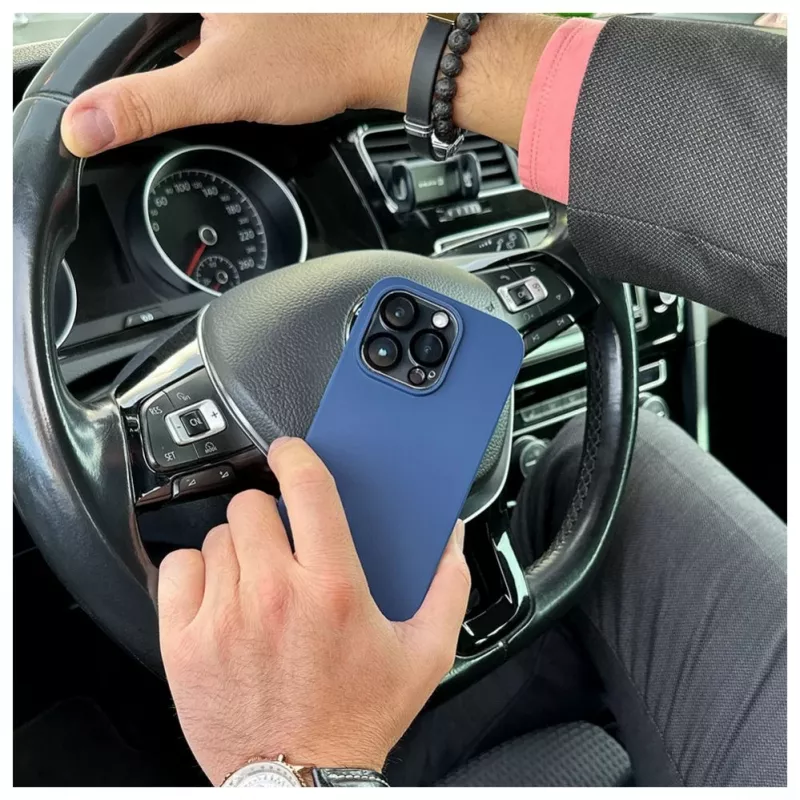 Evelatus Apple iPhone 14 Pro Premium MagSafe minkšto prisilietimo silikoninis dėklas Midnayt Blue