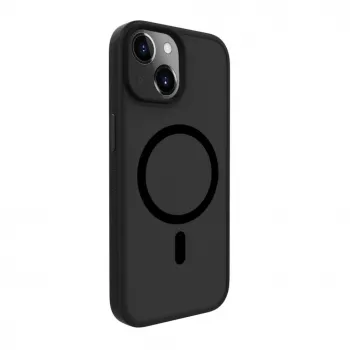 Evelatus Apple iPhone 15 hibridinis dėklas su MagSafe PC+TPU juodos spalvos