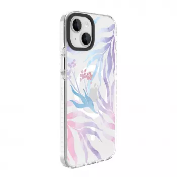 Evelatus Apple iPhone 15 PC+TPU dėklas su MagSafe - gėlių raštas