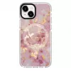 Evelatus Apple iPhone 15 PC+TPU dėklas su MagSafe - marmurinis rausvas