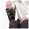 Evelatus Apple iPhone 15 Pro PC dėklas su individualiu marmuro raštu tamsiai žalias